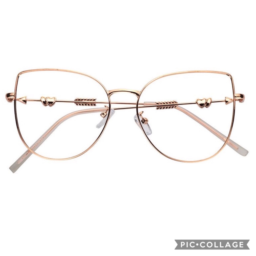 Heart & arrow frame glasses